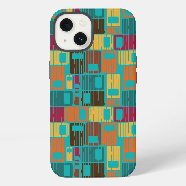 Interrupted Rectangles  Iphone Case (Back)