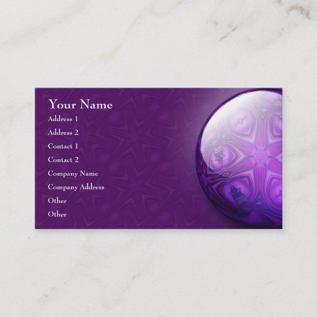 Intersect Mandala Jewel Business Card (Front)