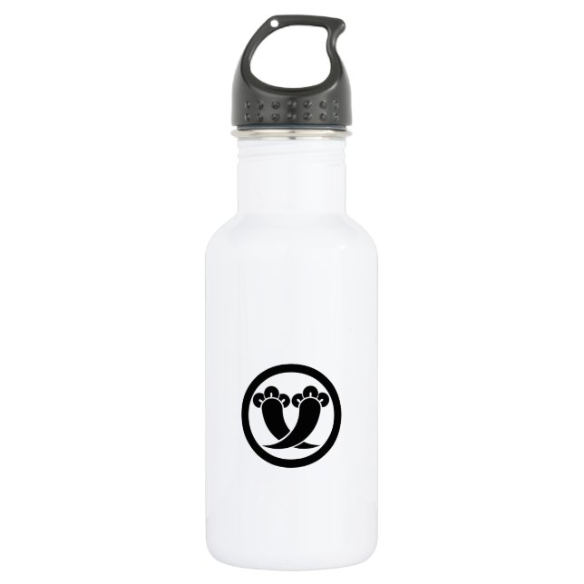 Intersecting cloves in circle water bottle (Front)