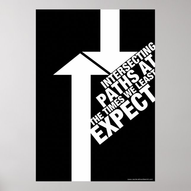 Intersecting paths poster (Front)