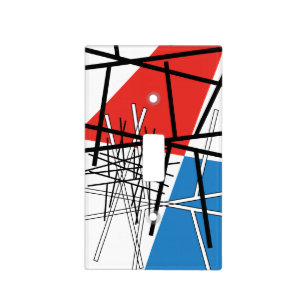 Intersection of Lines & Planes - Abstract Art Light Switch Cover