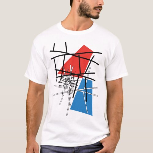 Intersection of Lines  Planes _ Abstract Art T_Shirt