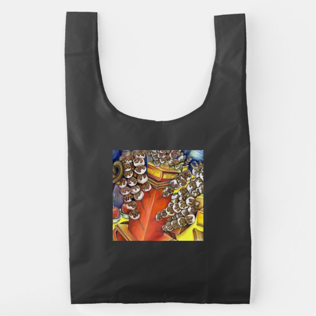 Intersection of Space and Commerce Reusable Bag (Back)