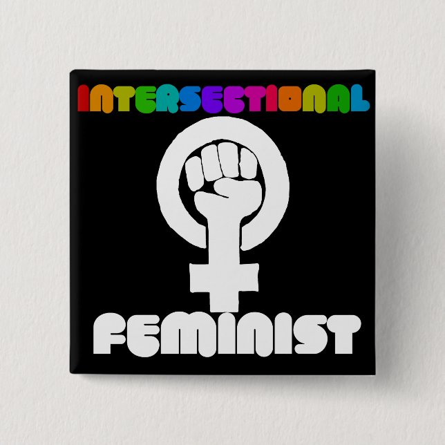 Intersectional feminist button (Front)