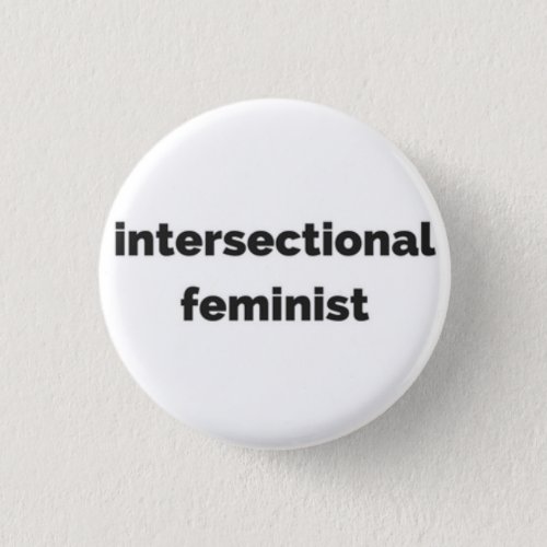 intersectional feminist round button