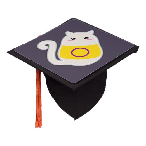 Intersex Cat Graduation Cap Topper