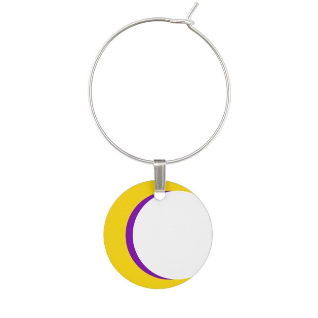 Intersex Crescent Moon Wine Charm (Front)