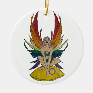 Intersex Faerie Ceramic Ornament