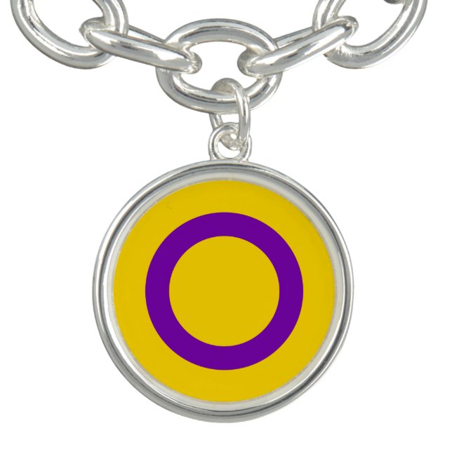 Intersex Flag Charm Bracelet (Design)