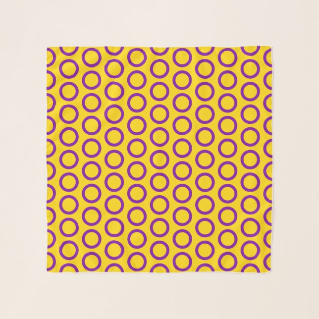 Intersex Flag Chiffon Scarf (Front)