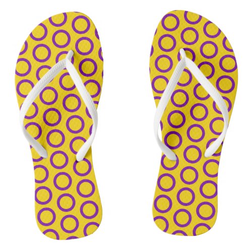 Intersex Flag Flip Flops