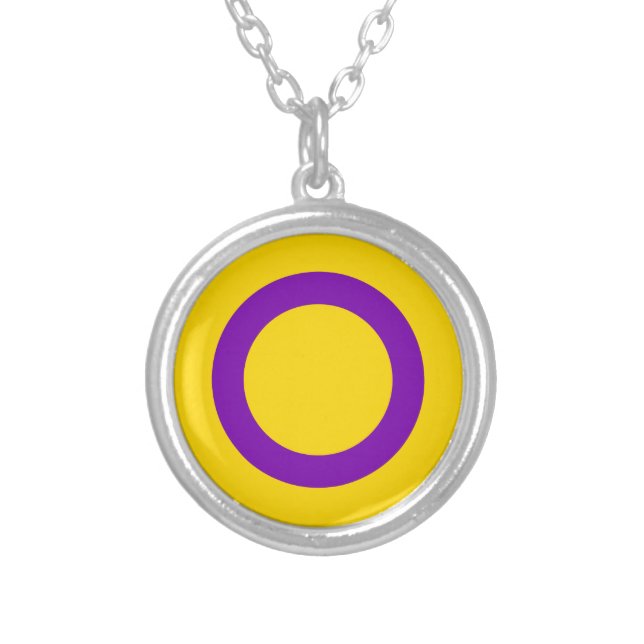 Intersex Flag Necklace (Front)