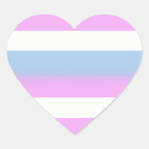 Intersex flag stickers - hearts