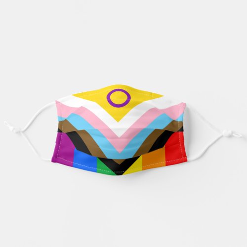 Intersex Inclusive Progress Pride Flag Adult Cloth Face Mask