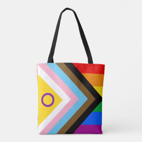 Intersex Inclusive Progress Pride Flag Tote Bag