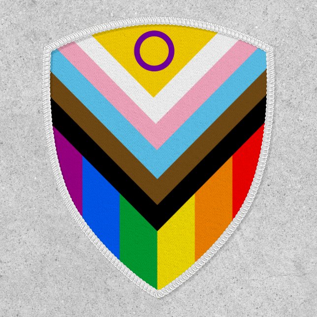 Intersex Inclusive Progress Pride Patch (Front)