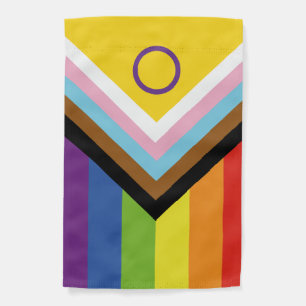 Intersex Inclusive Progress Pride Rainbow Ally Garden Flag