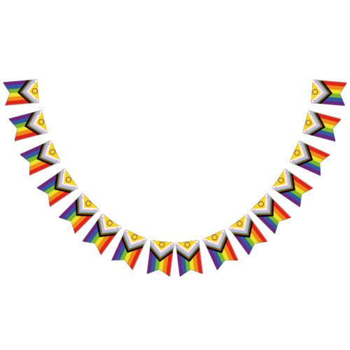 Intersex Inclusive Progressive Pride Flag Bunting