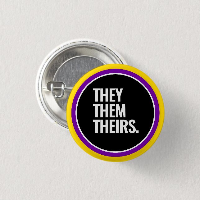 Intersex Pride Button (Front & Back)