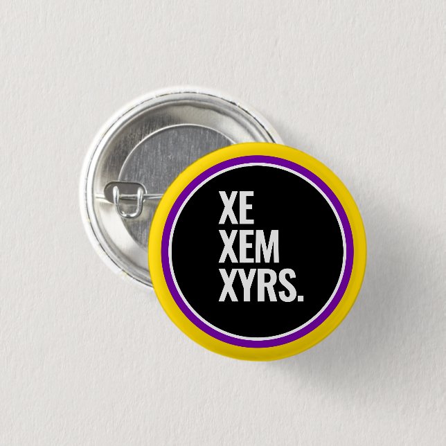 Intersex Pride Button (Front & Back)
