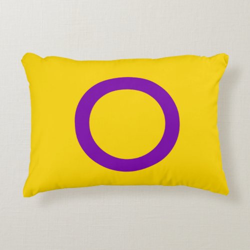 Intersex Pride Flag Accent Pillow