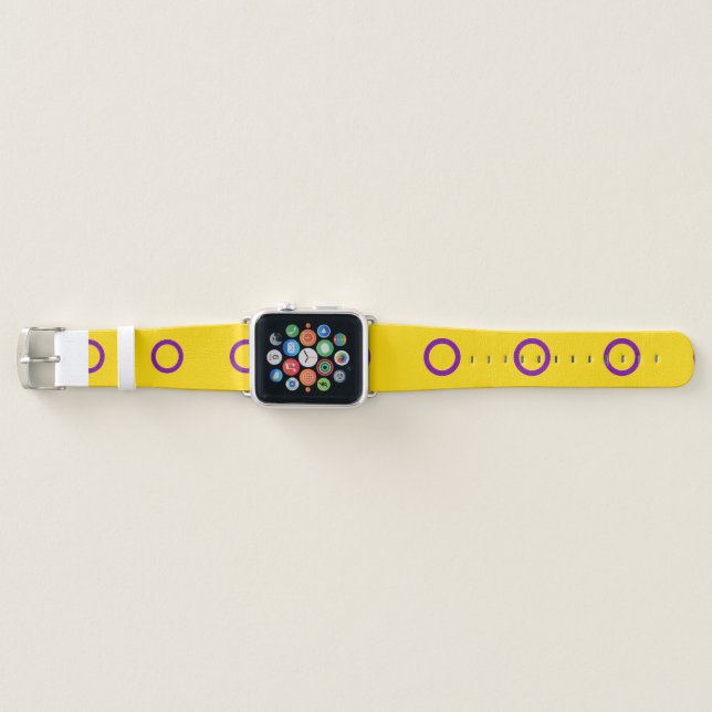 Intersex Pride Flag Apple Watch Band (Front)