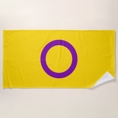 Intersex Pride Flag Beach Towel