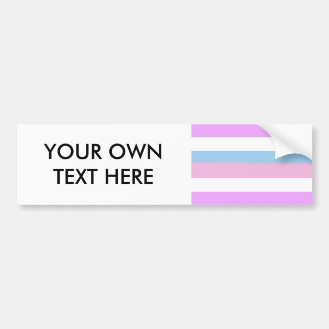 Intersex Pride Flag Bumper Sticker (Front)