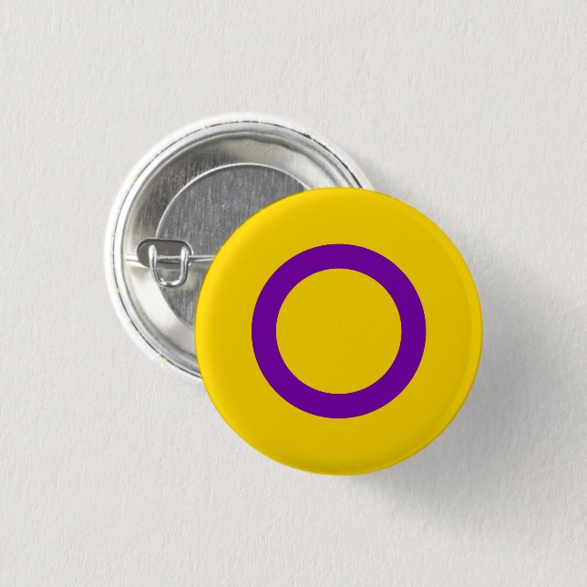 Intersex Pride Flag Button (Front & Back)