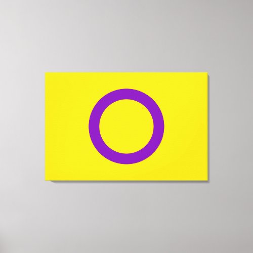 Intersex Pride Flag Canvas Print