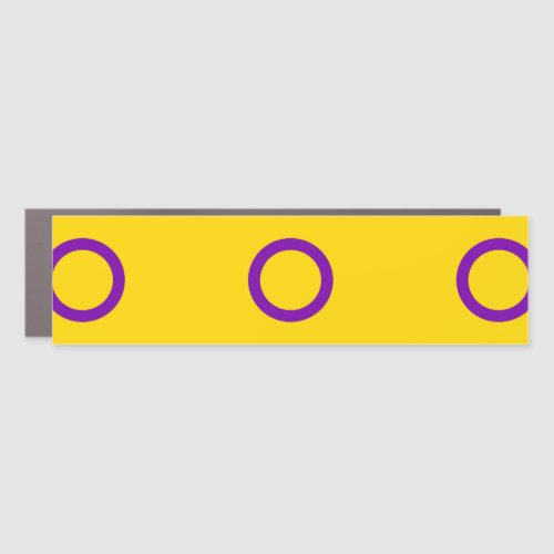 Intersex Pride Flag Car Magnet