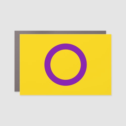 Intersex Pride Flag Car Magnet