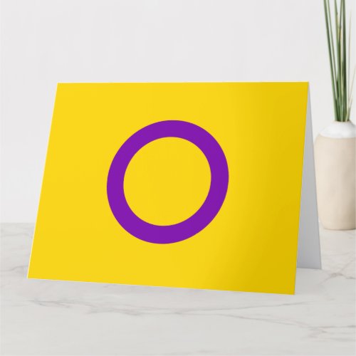 Intersex Pride Flag Card