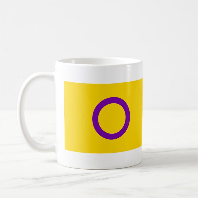 Intersex Pride Flag Coffee Mug (Left)