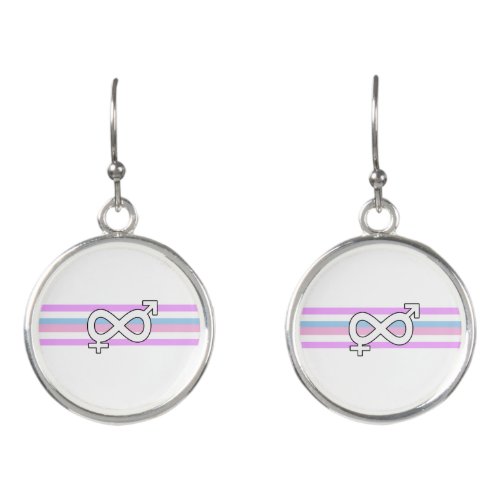 Intersex Pride Flag Earrings