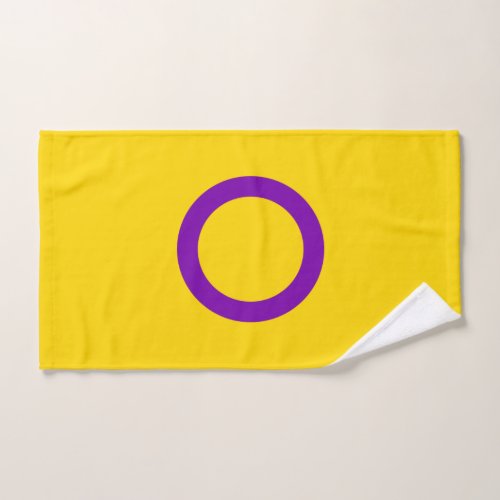 Intersex Pride Flag Hand Towel