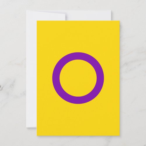 Intersex Pride Flag Holiday Card