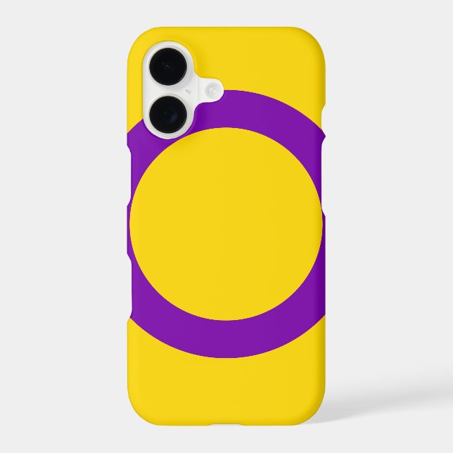 Intersex Pride Flag Iphone Case (Back)