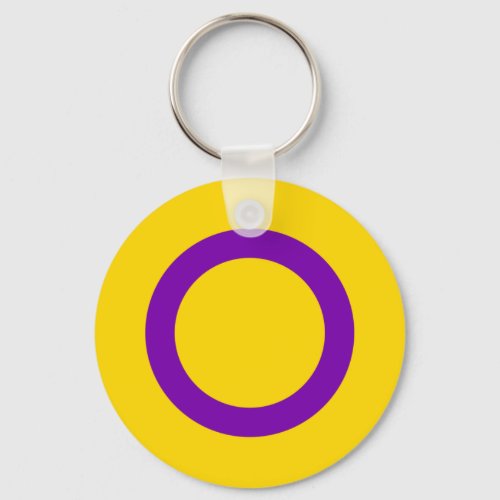 Intersex Pride Flag Keychain
