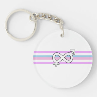 Intersex Pride Flag Keychain