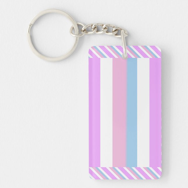 Intersex Pride Flag Keychain (Front)