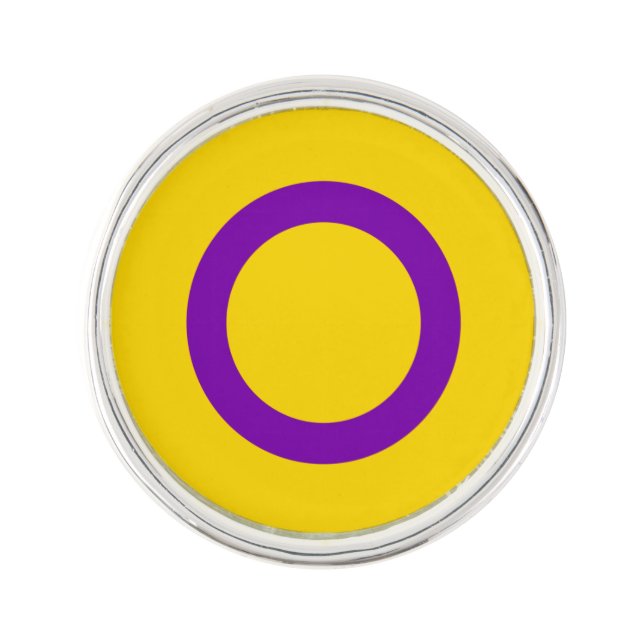 Intersex Pride flag Lapel Pin (Front)
