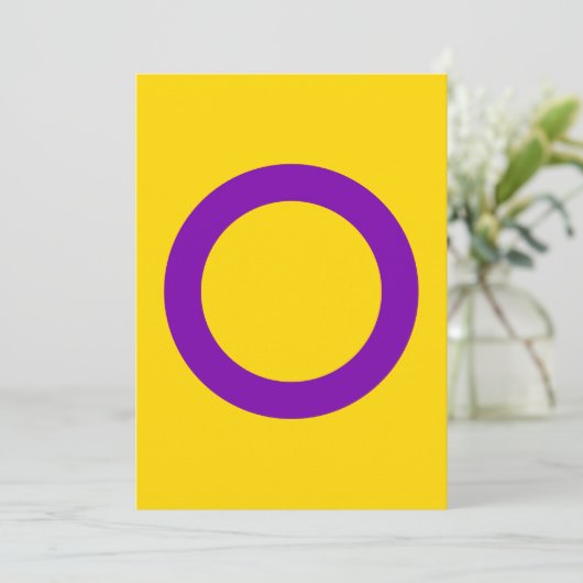 Intersex Pride Flag LGBTQ (Standing Front)