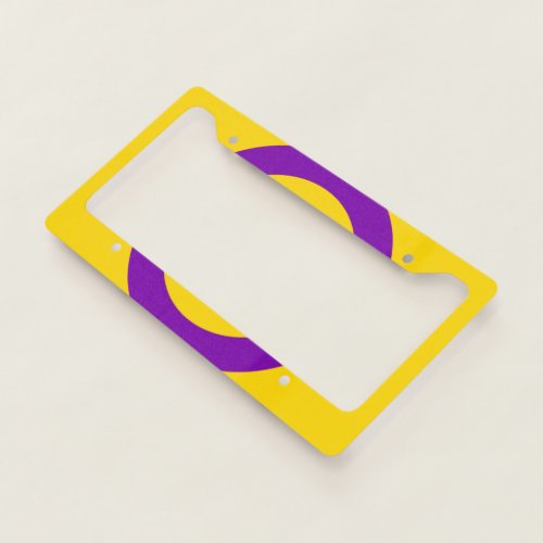 Intersex Pride Flag License Plate Frame