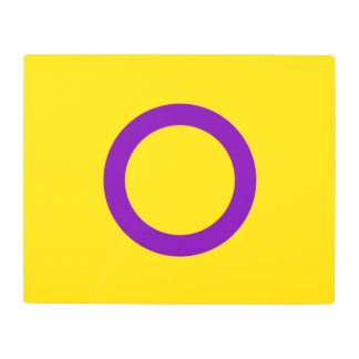 Intersex Pride Flag Metal Print