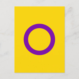 Intersex Pride Flag Postcard