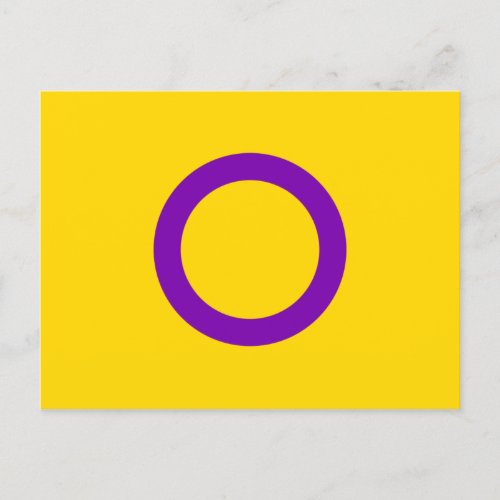 Intersex Pride Flag Postcard