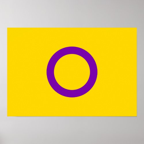 Intersex Pride flag Poster