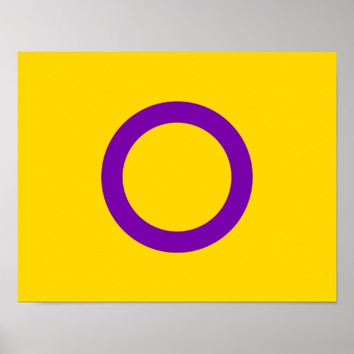 Intersex Pride Flag Poster