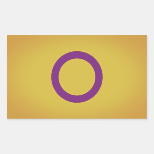 Intersex Pride Flag Rectangular Sticker